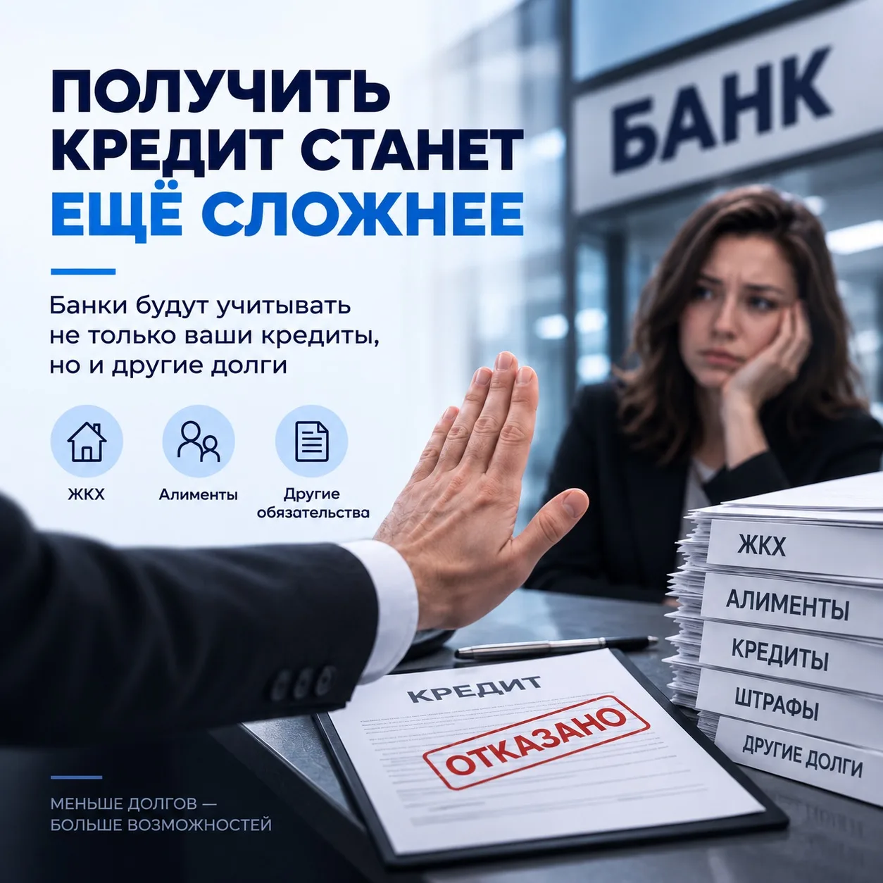 Кредит могут начать выдавать ещё осторожнее. И вот почему.