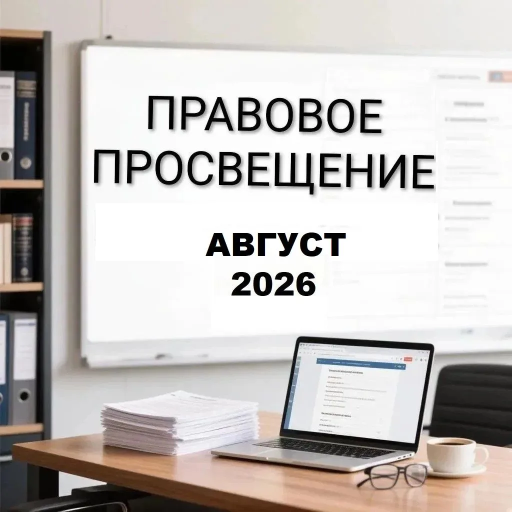 📌ПРАВОВОЕ ПРОСВЕЩЕНИЕ. АВГУСТ 2026📌