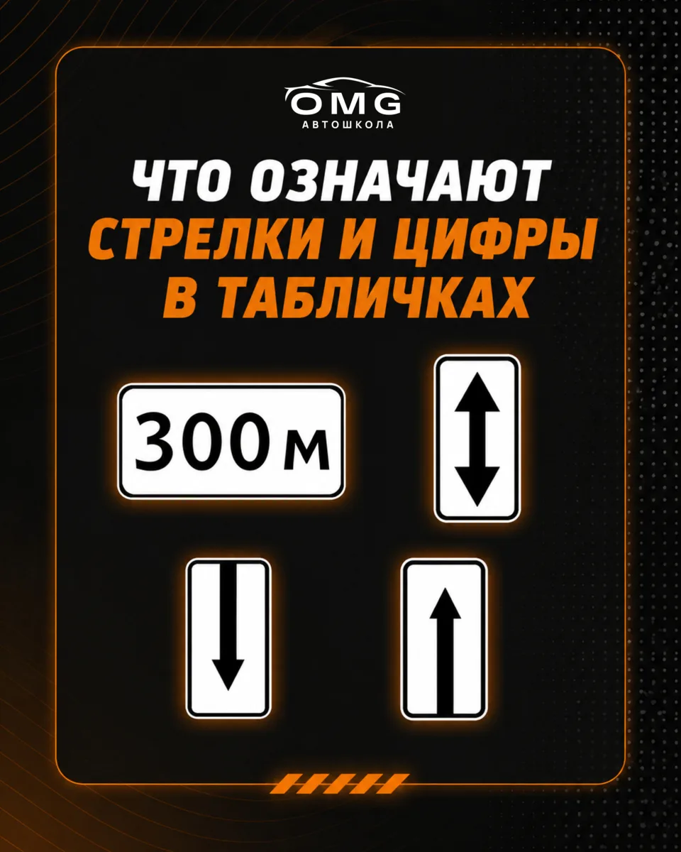 Разбираем те самые непонятные стрелочки и цифры на дорожных знаках 📍