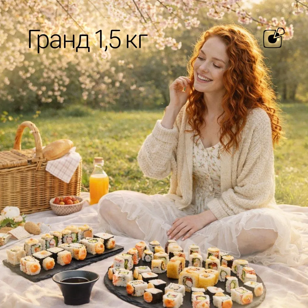 Лето создано для отдыха ☀️

На даче, у воды
или дома под кондиционером
 
👉 Гранд 1,5 кг

64 ролла
с
