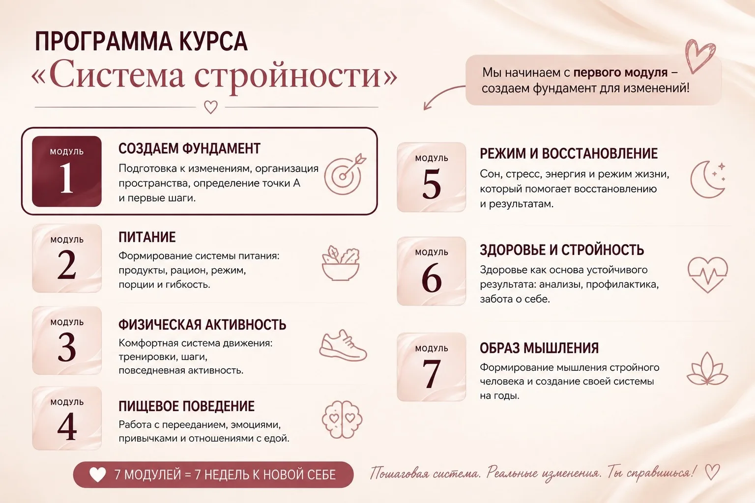 Впереди 6 с лишнем насыщенных и интересных недель🔥 я уже в предвкушении…