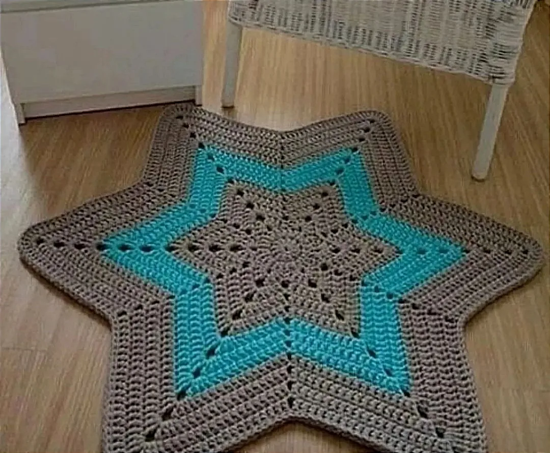 Интересные коврики крючком 😍