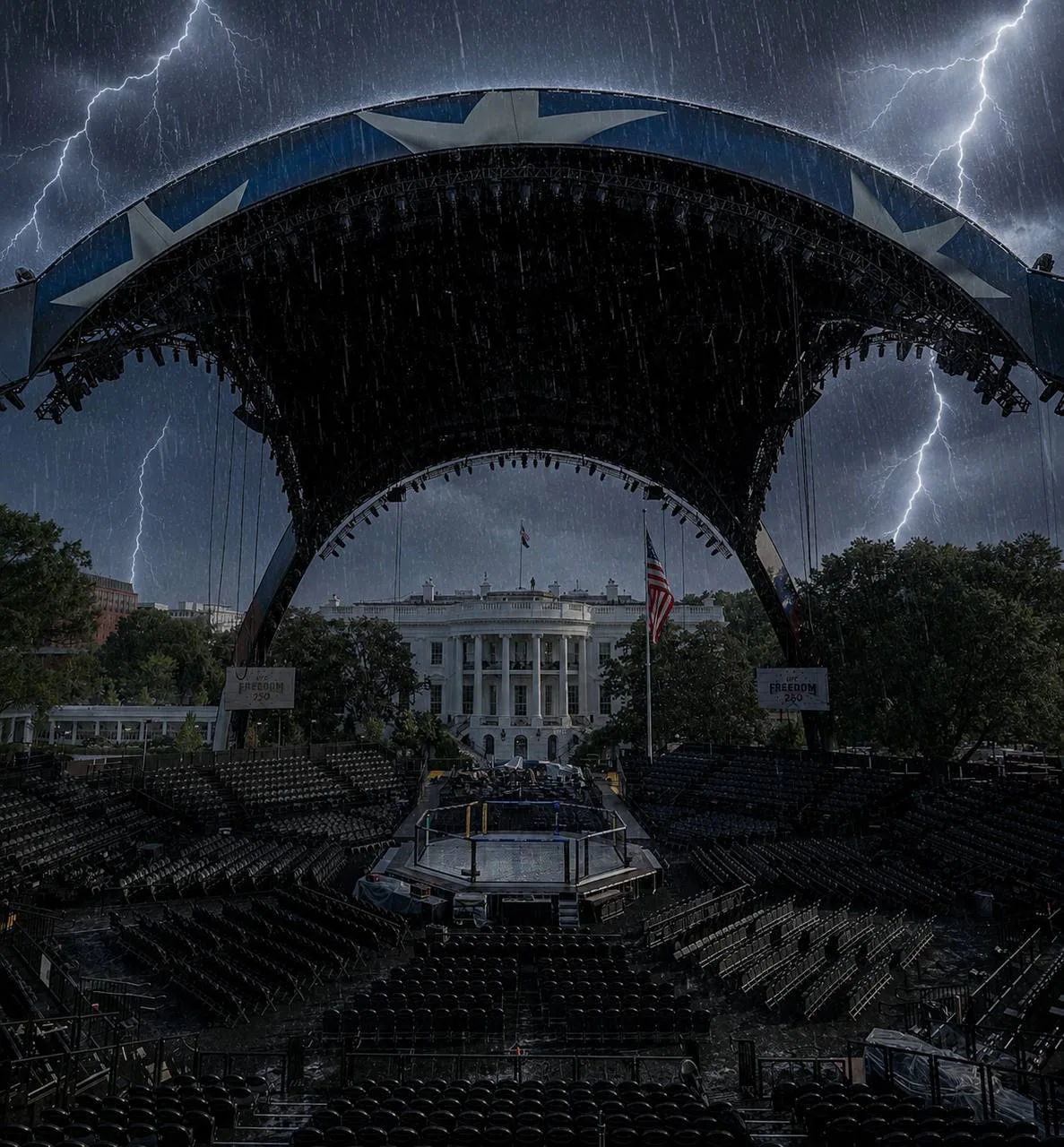 🚨Начало турнира #UFCWhiteHouse перенесено на час позже. Скорее всего из-за погодных ус...