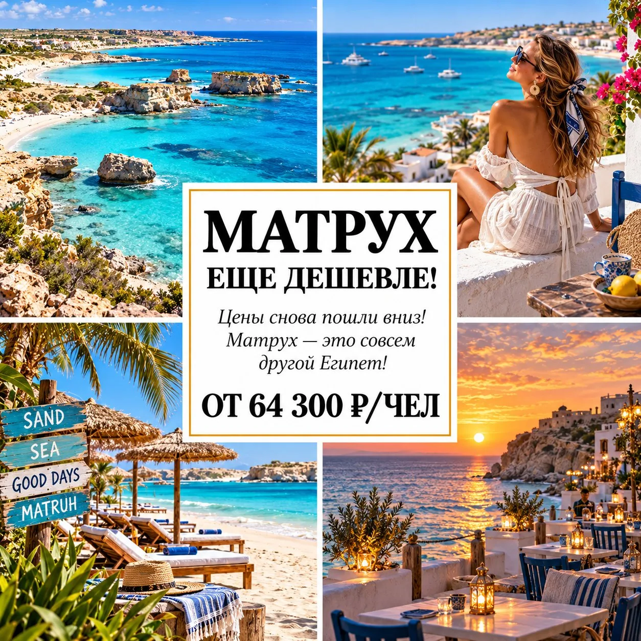 🔥 ОТ 64 300 Р/ЧЕЛ — МАТРУХ: «ЕГИПЕТСКИЕ МАЛЬДИВЫ» ЕЩЕ ДЕШЕВЛЕ! 🇪🇬