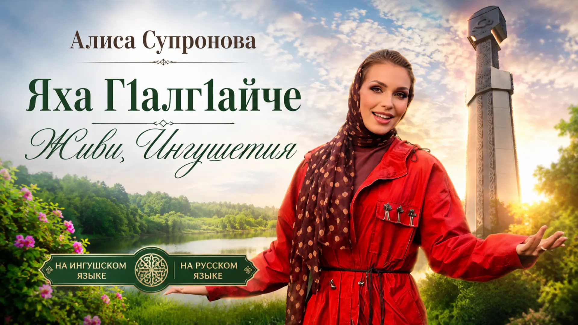 ПРЕМЬЕРА клипа! Алиса Супронова - Живи, Ингушетия/Яха, Г1алг1айче! ❤️ 

Смотрите клип полностью в:
В