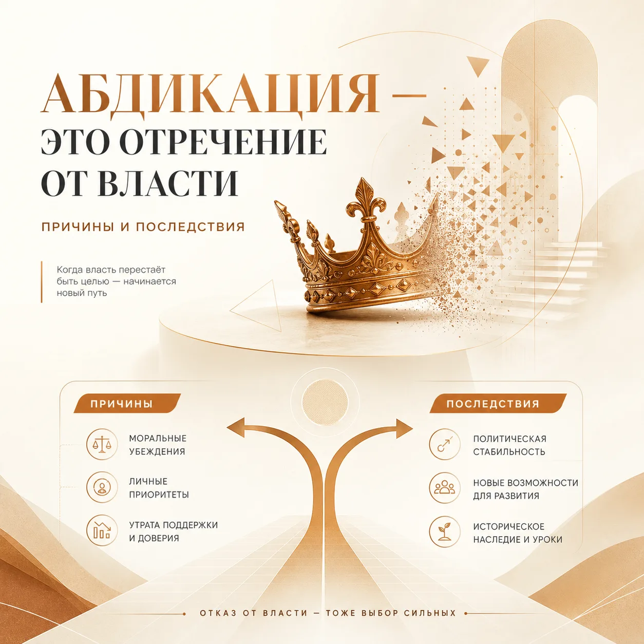 Суть абдикации как политического акта
