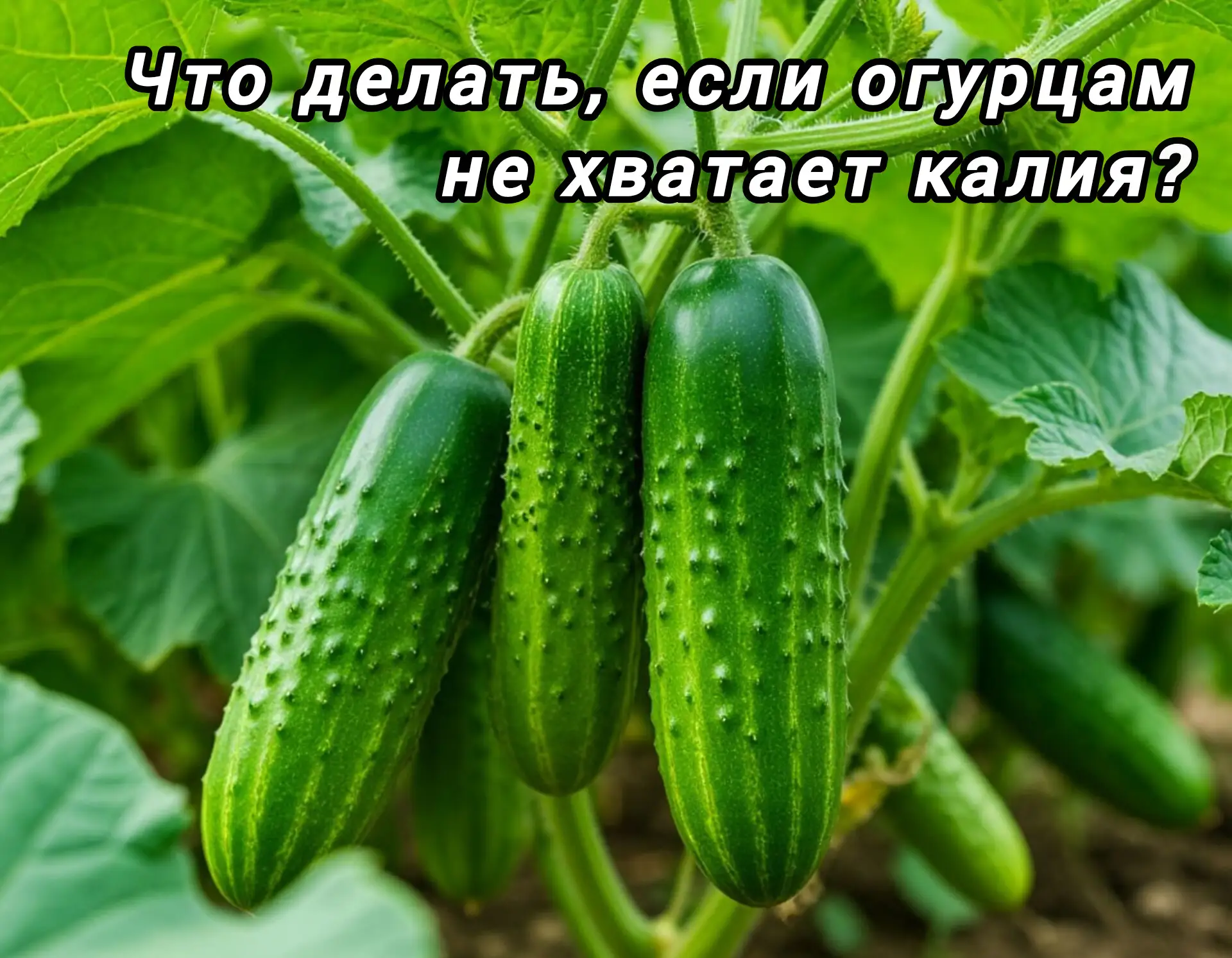 При отсутствии достаточного количества калия в питании, огурцы могут испытывать стресс, что может пр