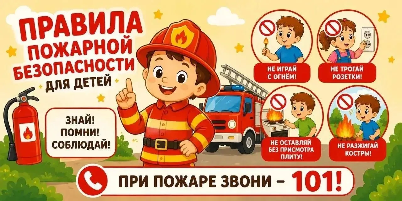 🔥 Пожарная безопасность начинается с простых правил