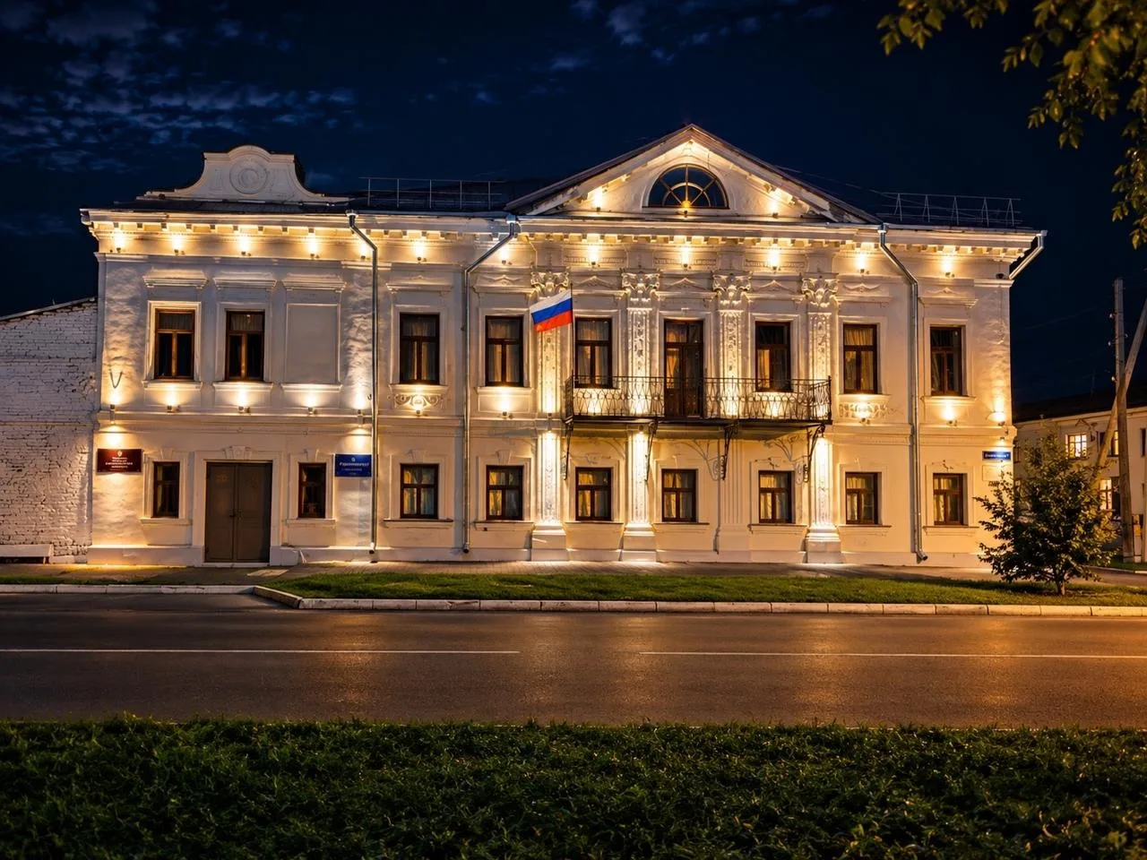 Ночная фотография Шадринска