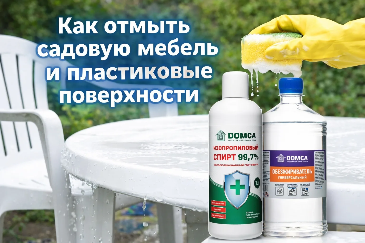 После зимы садовая мебель и пластиковые поверхности редко встречают новый сезон в идеал...