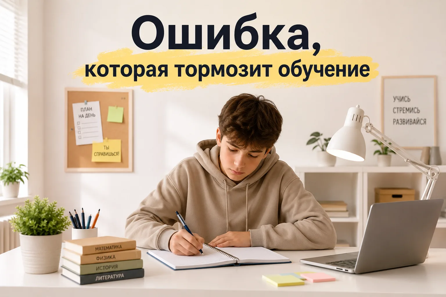 Ошибка, которая тормозит обучение  Ошибка, которую делают 90% учеников — они пытаются запомнить всё,