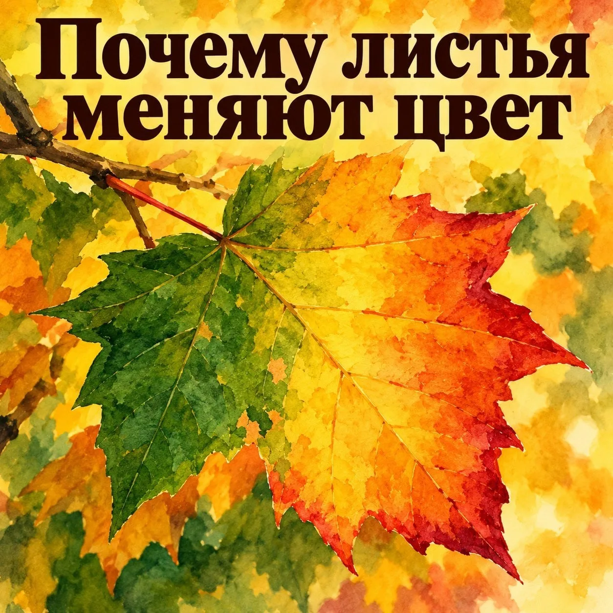 Почему осенью листья желтеют — коротко о том, что происходит с деревом.