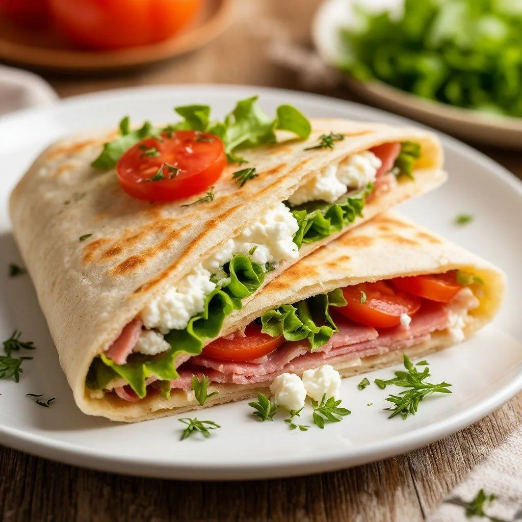 **Белковая лепёшка с творогом и сыром в аэрогриле** 🌮💛