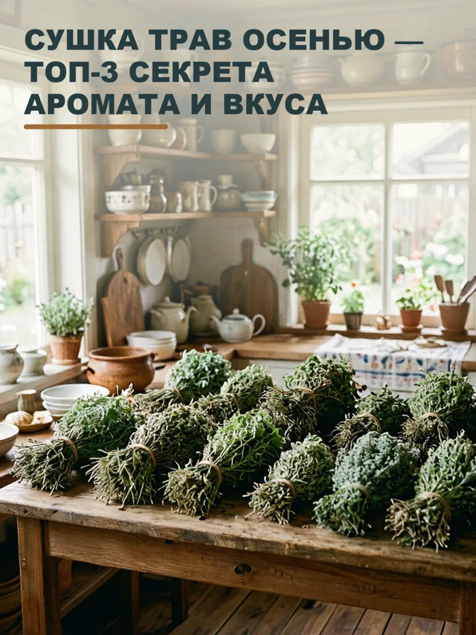 СУШКА ТРАВ ОСЕНЬЮ — ТОП-3 СЕКРЕТА АРОМАТА И ВКУСА