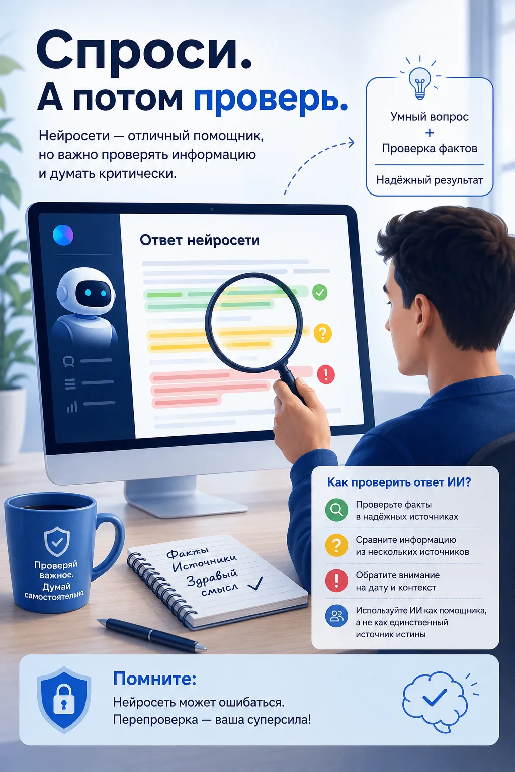 #ПроИИнтеллект: почему ответ ИИ важно проверять