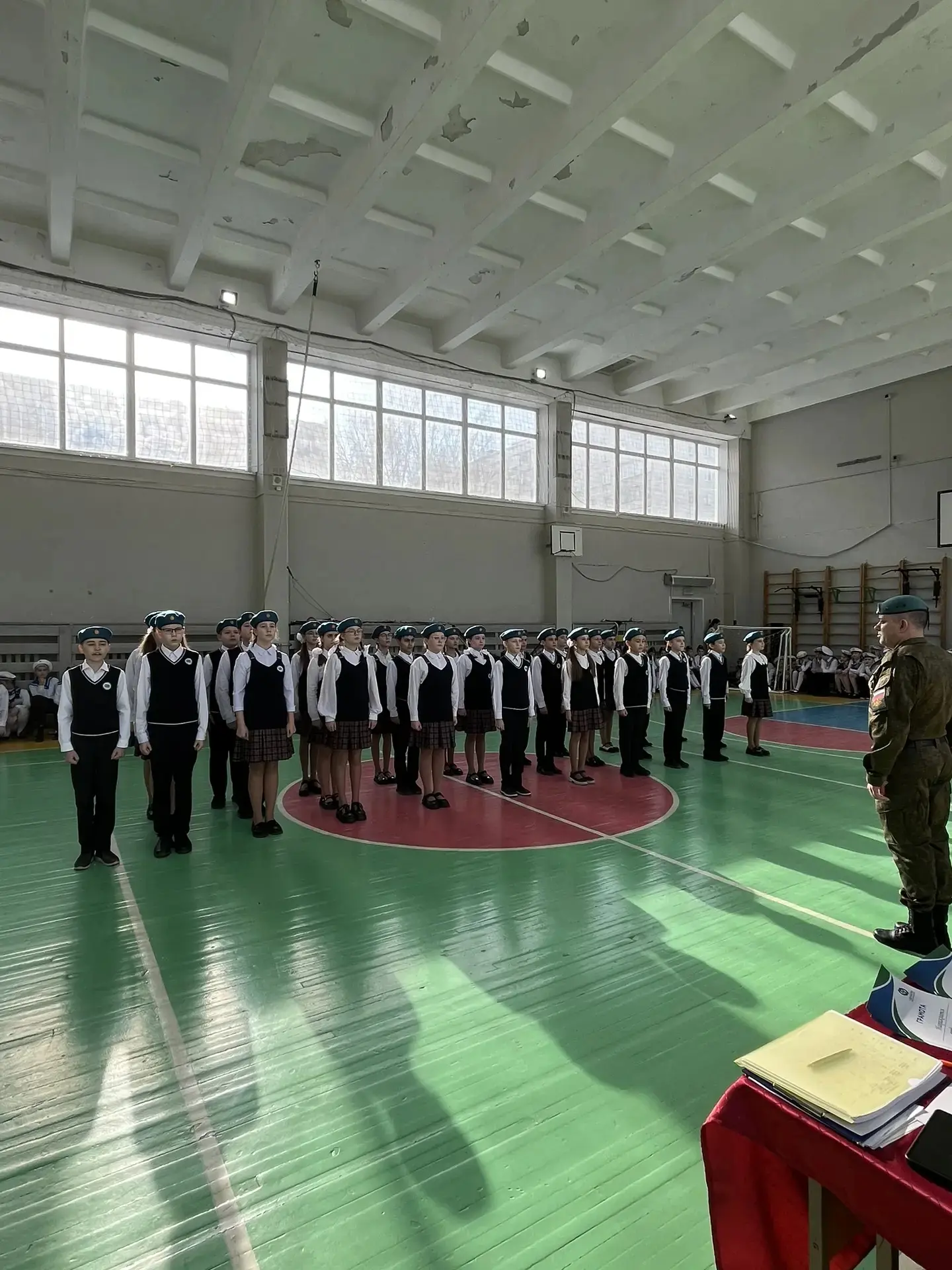 Сегодня прошли смотры строя и песни у 3-4 классов. Каждый взвод был награждён за победу в одной из н