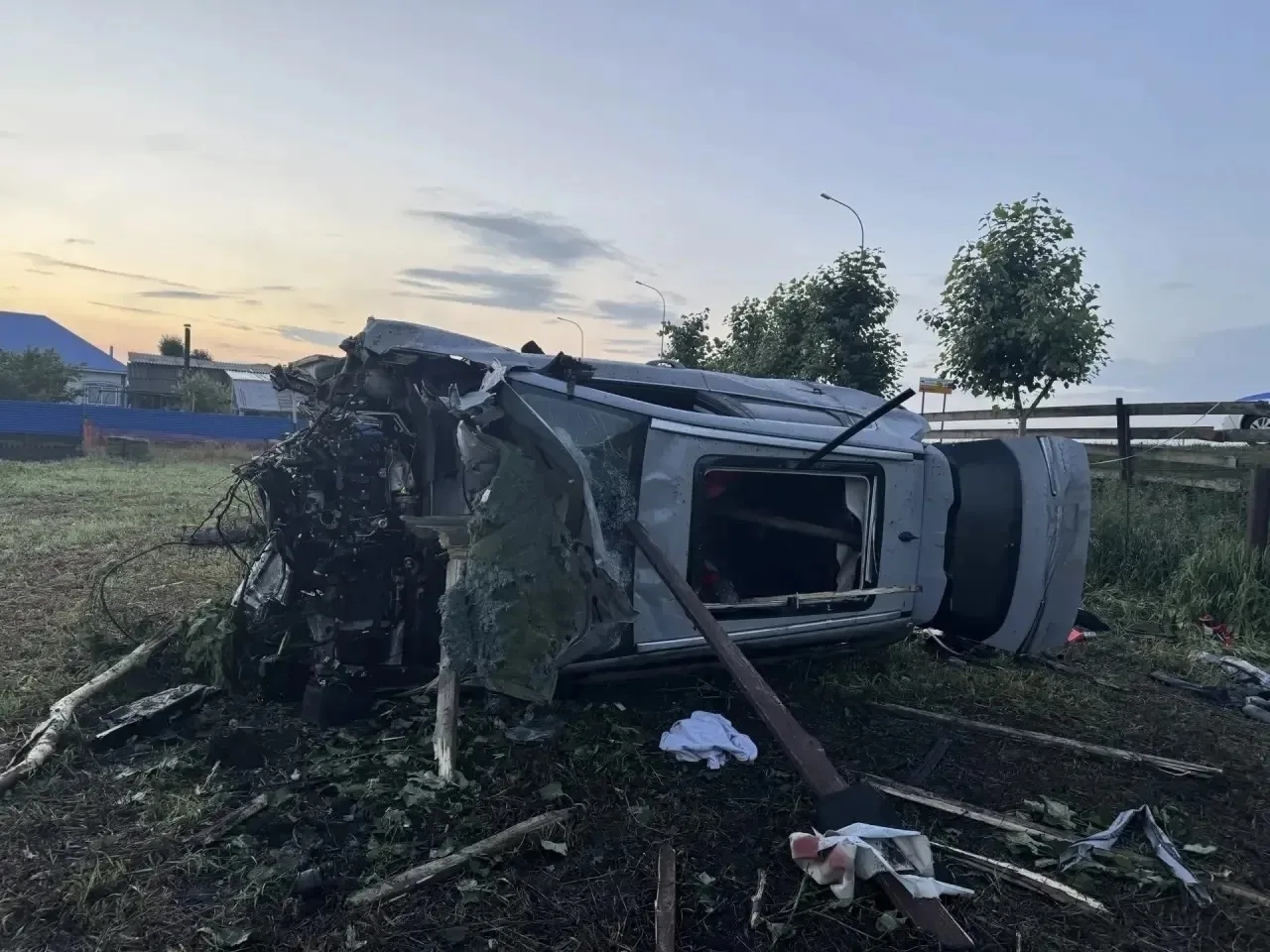 ❗️Трагедия в Муслюмовском районе: водитель Changan не справился с управлением (не выбрал безопасную 