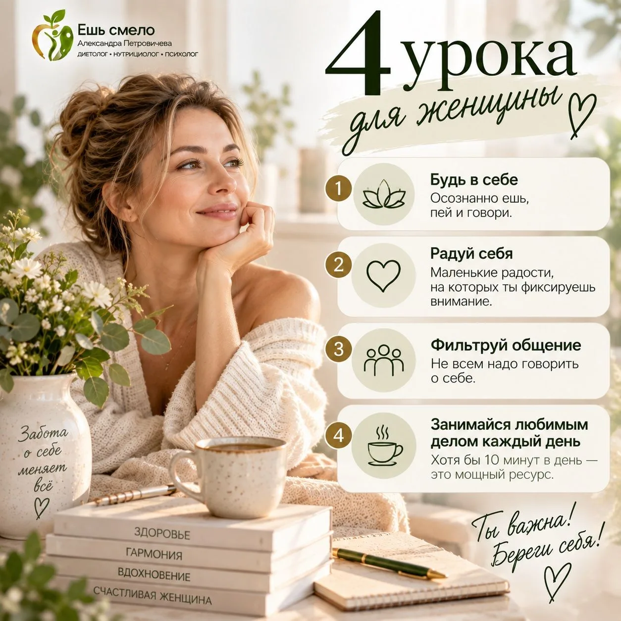 4 урока для женщины