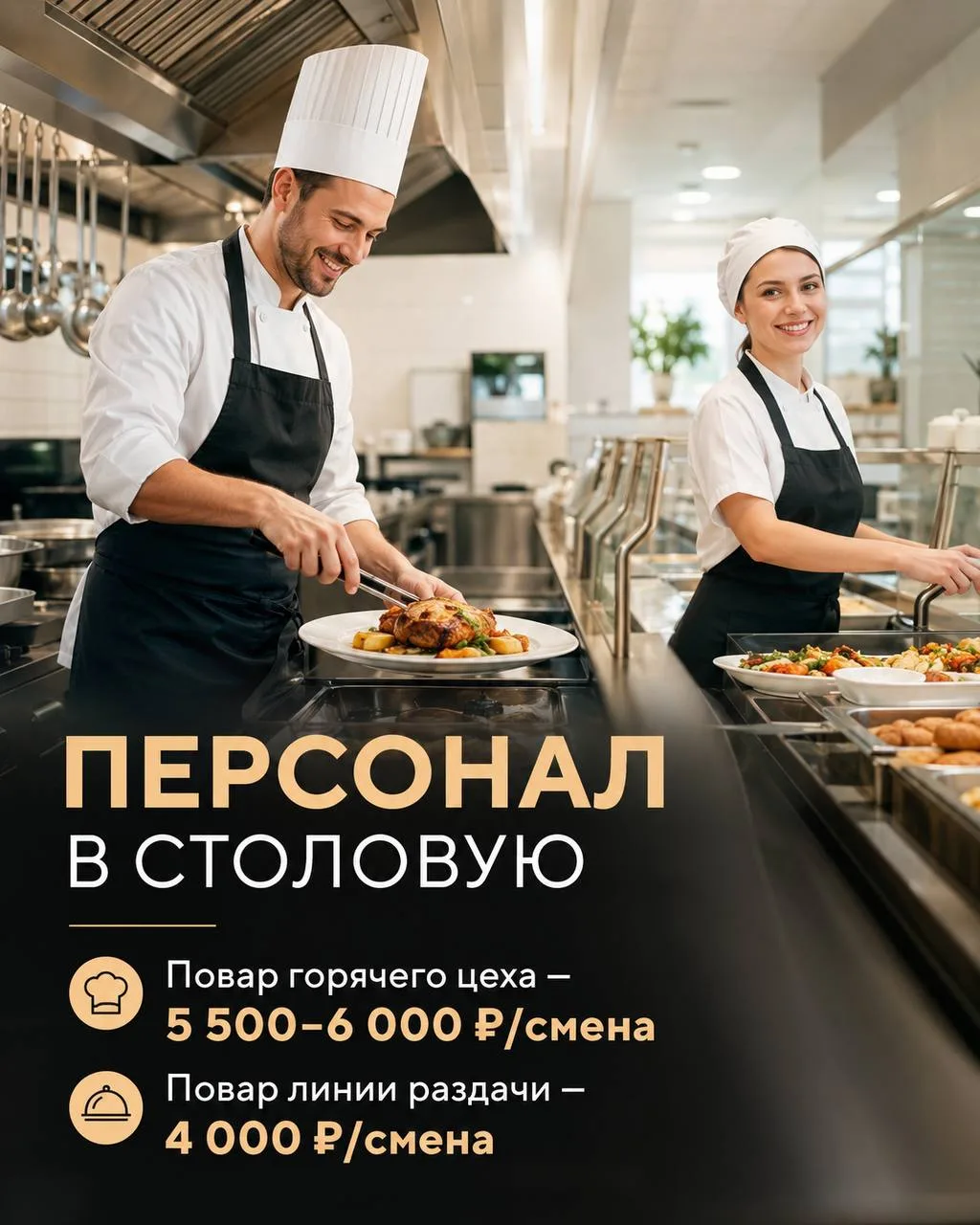 1️⃣ПОВАР ГОРЯЧЕГО ЦЕХА,
