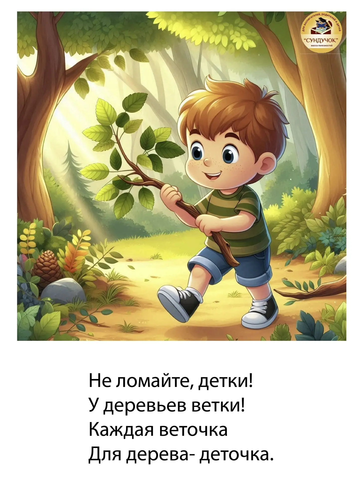 📌🌳🦌Правила поведения в лесу, на природе в стихах.