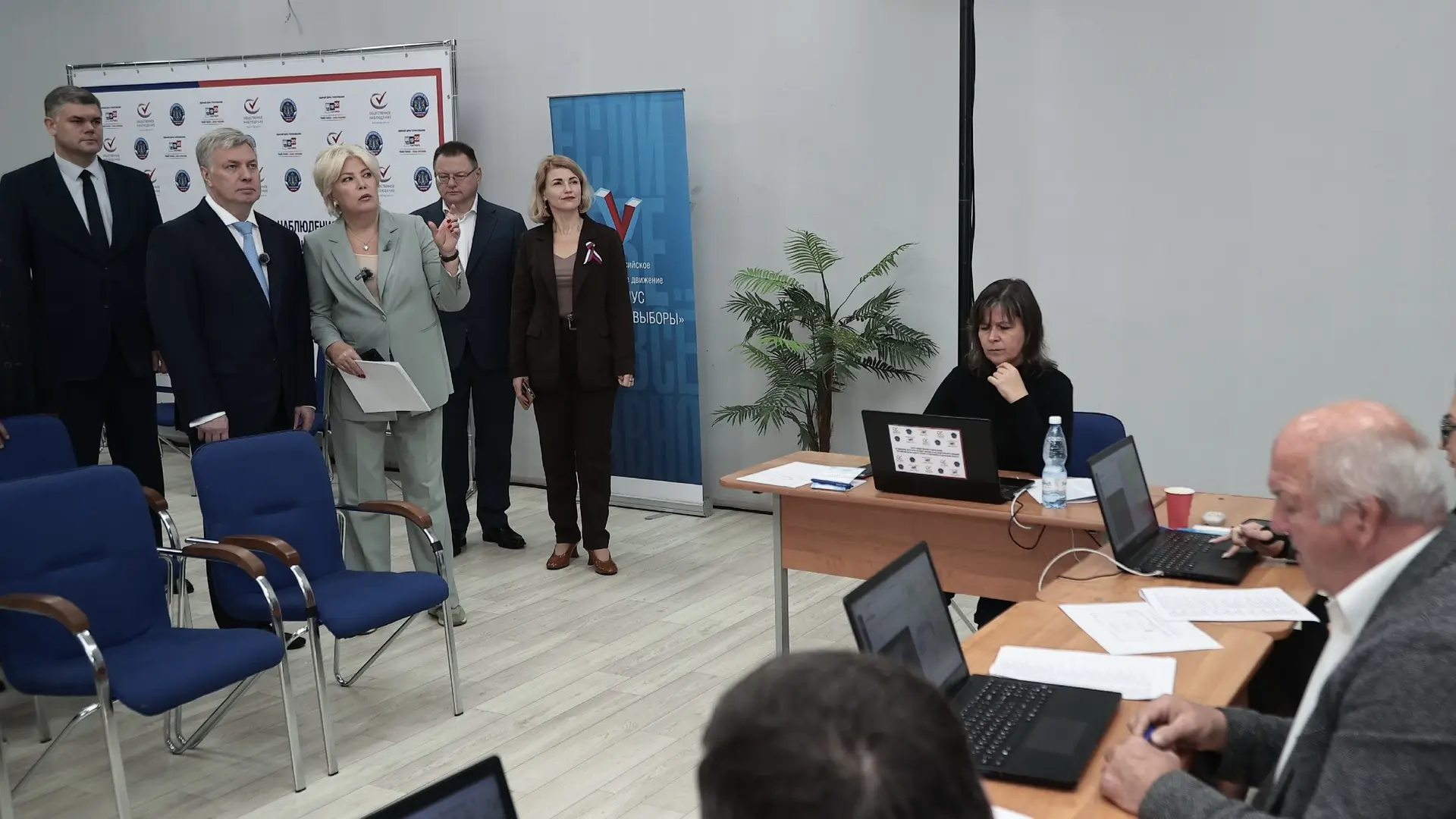 🗳️Посетил утром Центр общественного наблюдения за выборами.