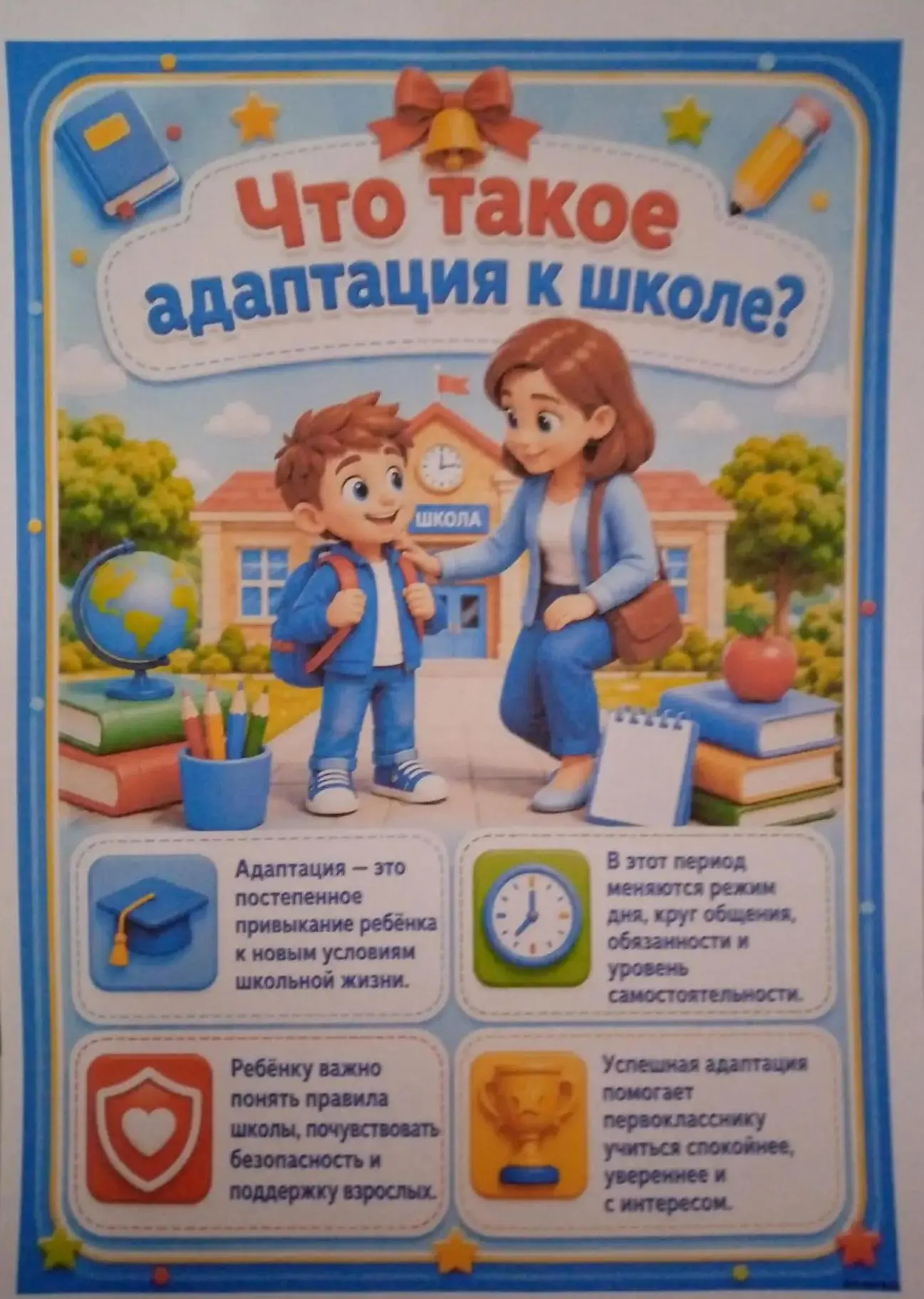 Уважаемые родители будущих первоклассников. Лето быстро пролетело. Уже через несколько ...
