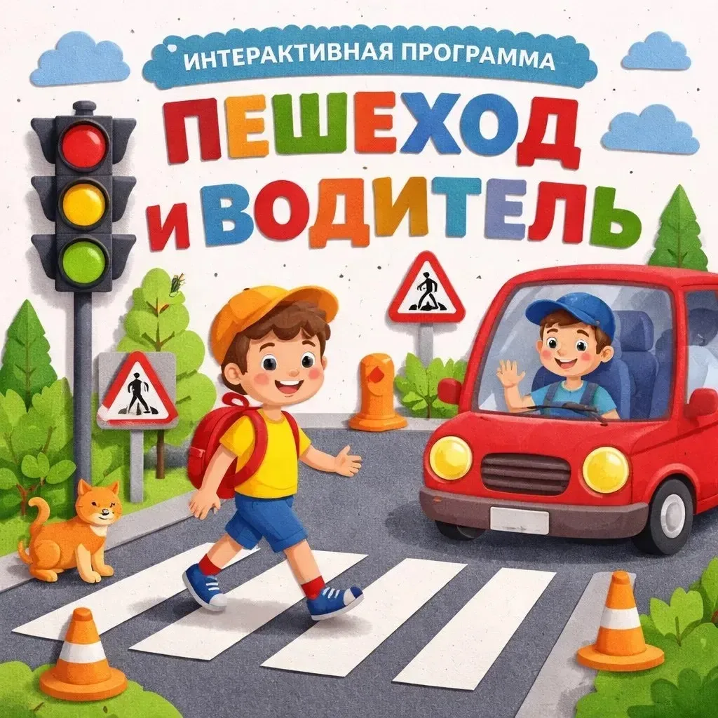 🛣Интерактивная программа «Пешеход и водитель»