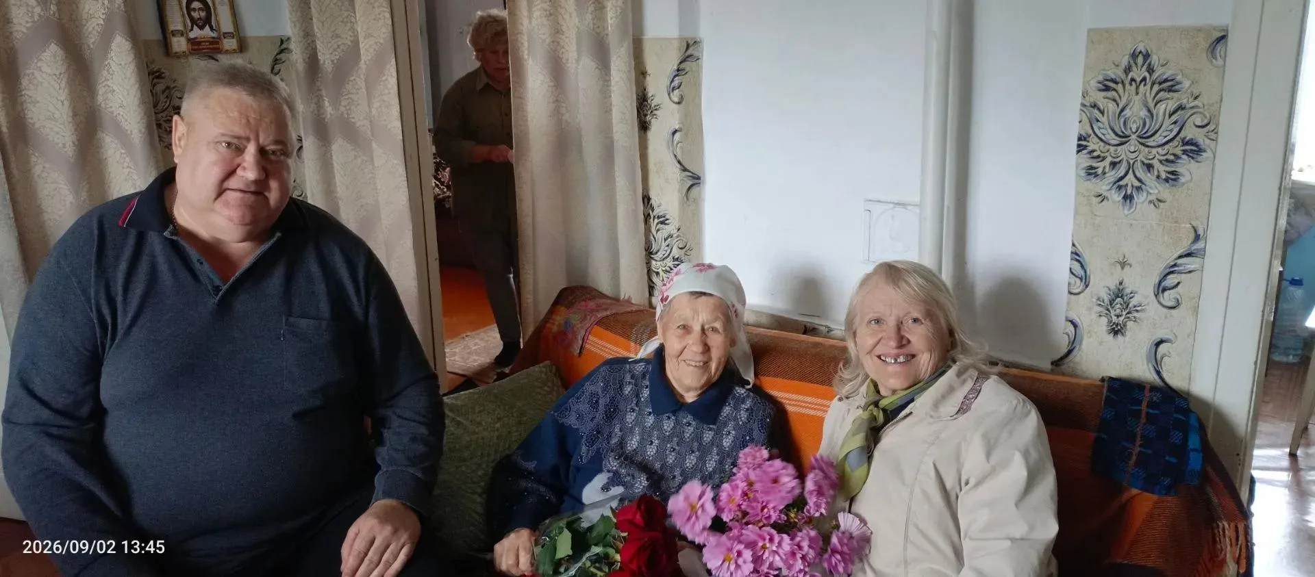 🎉2 сентября 2026 года долгожительница Анна Григорьевна Хлыстова встретила свой 90‑й де...
