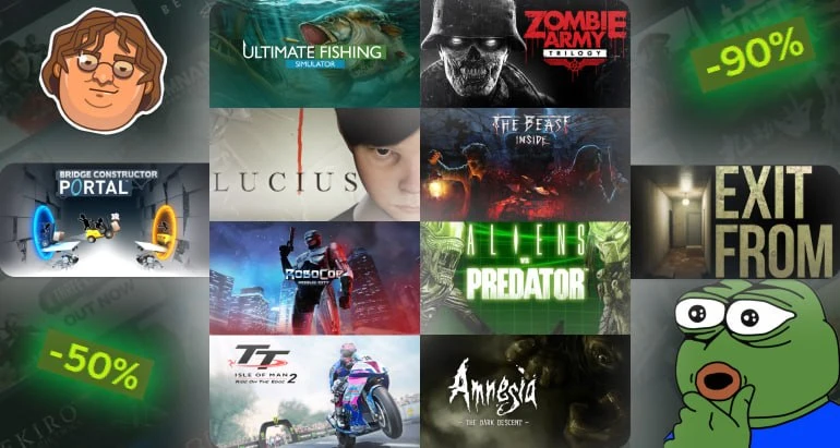 🎮 Топ 10 игр с 90% скидкой