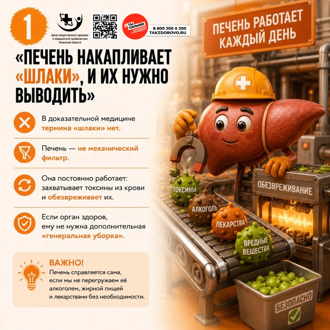 ✅ Неделя с 27 июля по 2 августа 2026 года посвящена профилактике заболеваний печени в честь Междунар