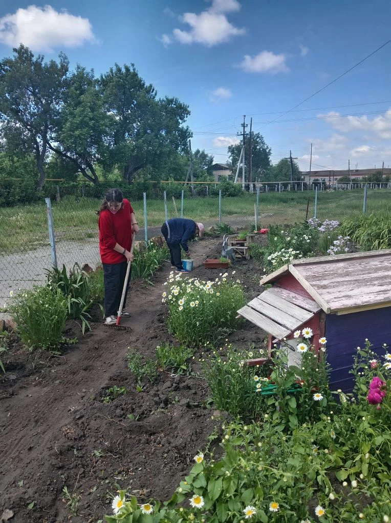 🌼 Сегодня в нашей школе — день, полный зелени, солнца и труда