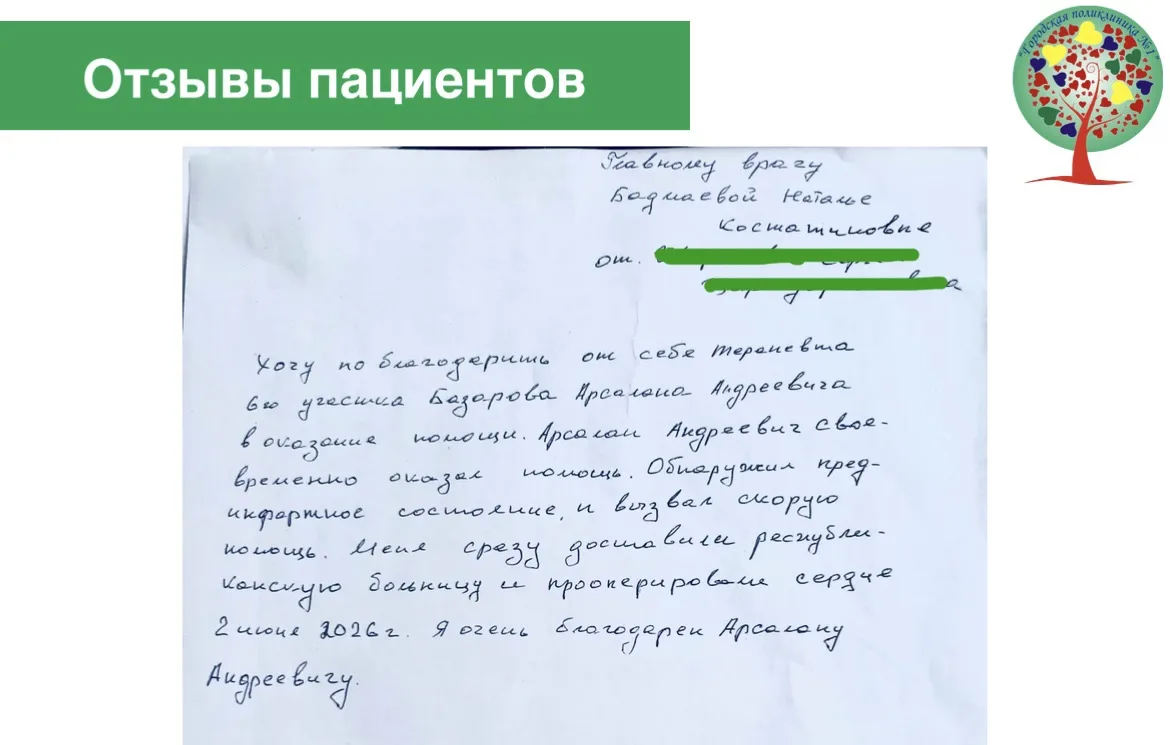 Благодарим за теплые слова в адрес наших коллег!
Желаем скорейшего выздоровления нашему пациенту!

«