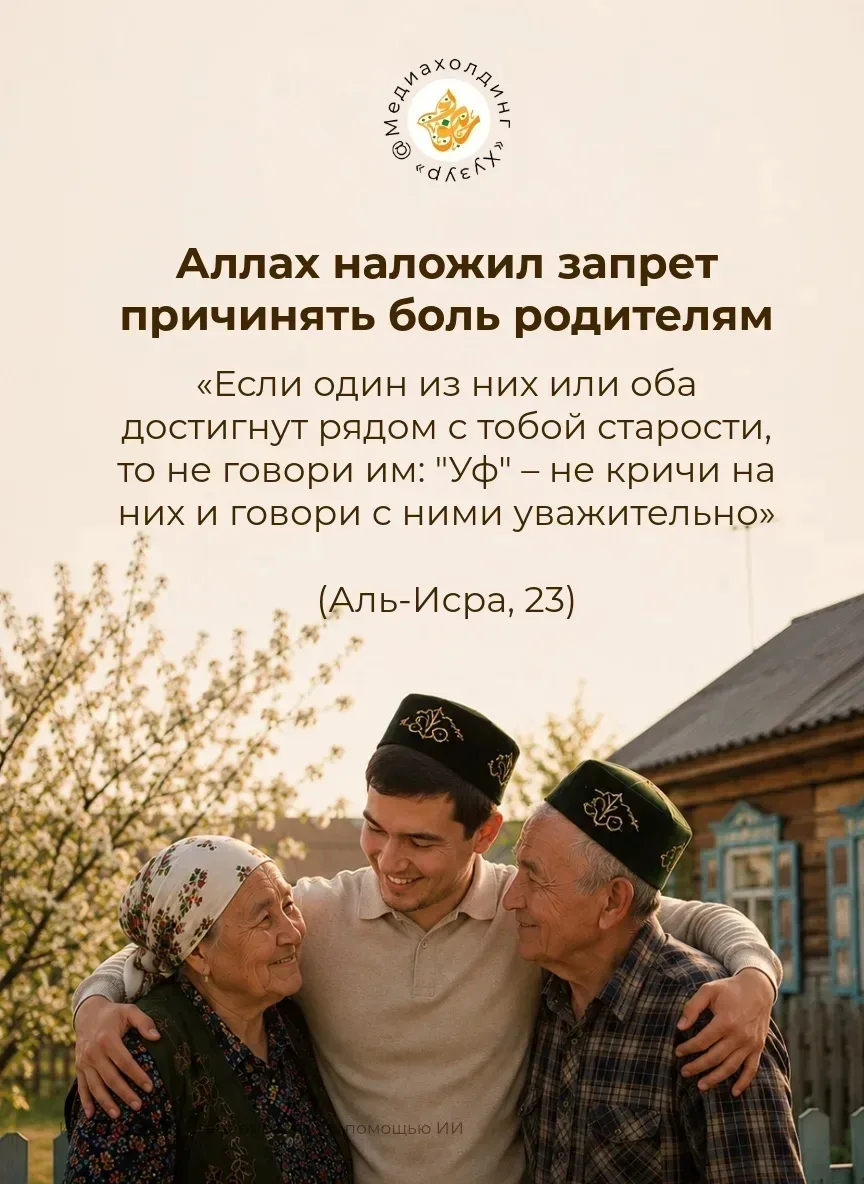Родители — одна из дверей к довольству Аллаха ✨  Пророк Мухаммад ﷺ сказал: «Рай находится под ногами