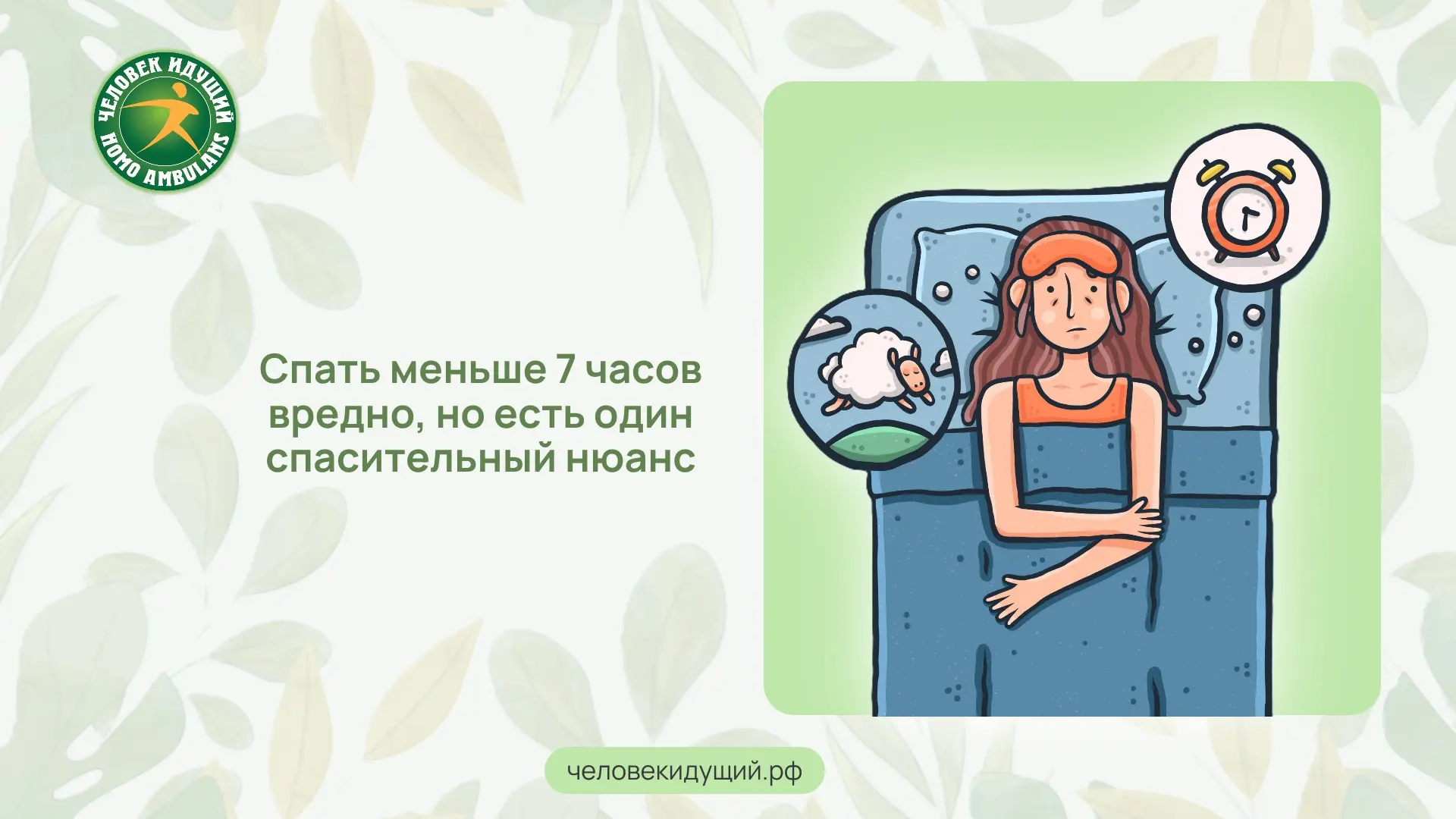 Спать в долг - опасно для жизни: новое исследование показало: не только количество сна, но и его ста