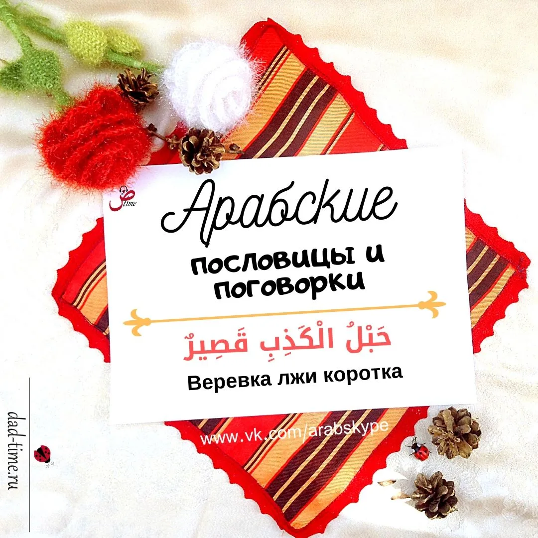 🎀 В рубрике "Пословицы и поговорки" сегодня распространённая в арабском мире пословица...