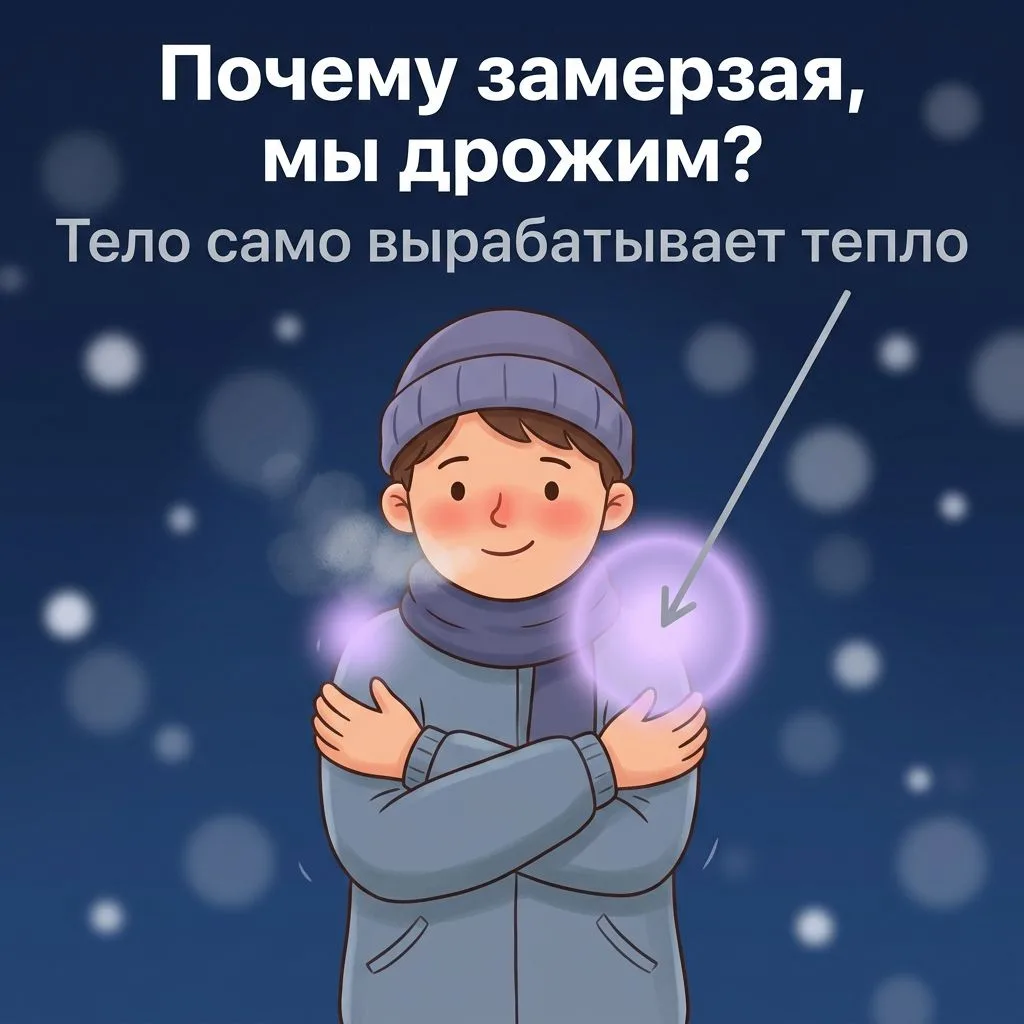 🥶 Почему замерзая, мы дрожим?