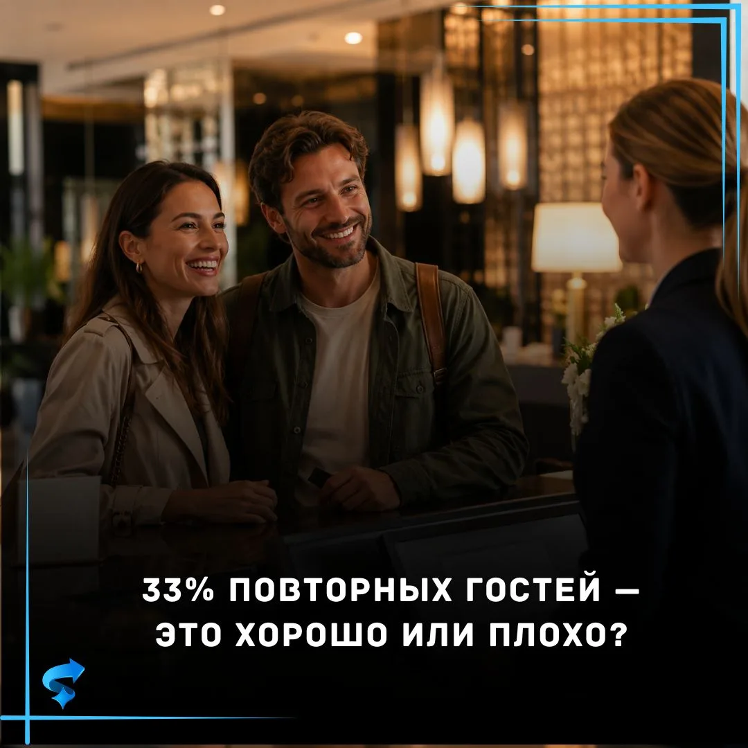 33% повторных гостей — это хорошо или плохо?