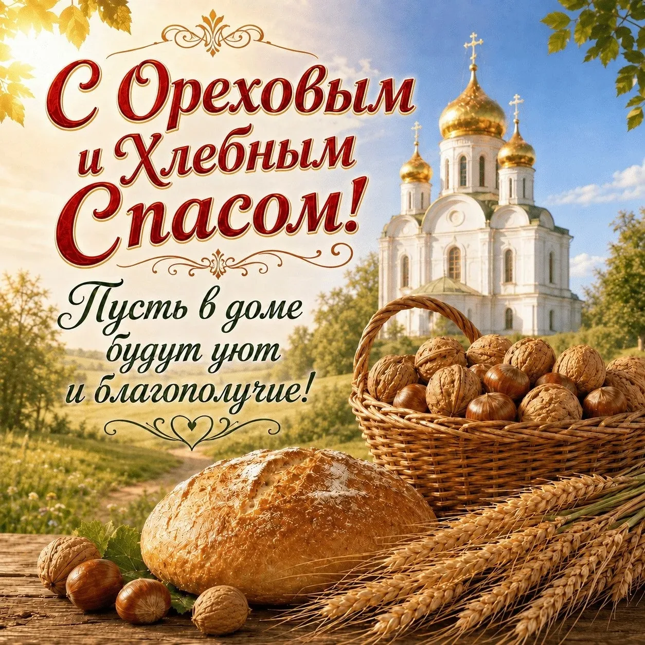 🌾🌰 С Ореховым и Хлебным Спасом, дорогие друзья!