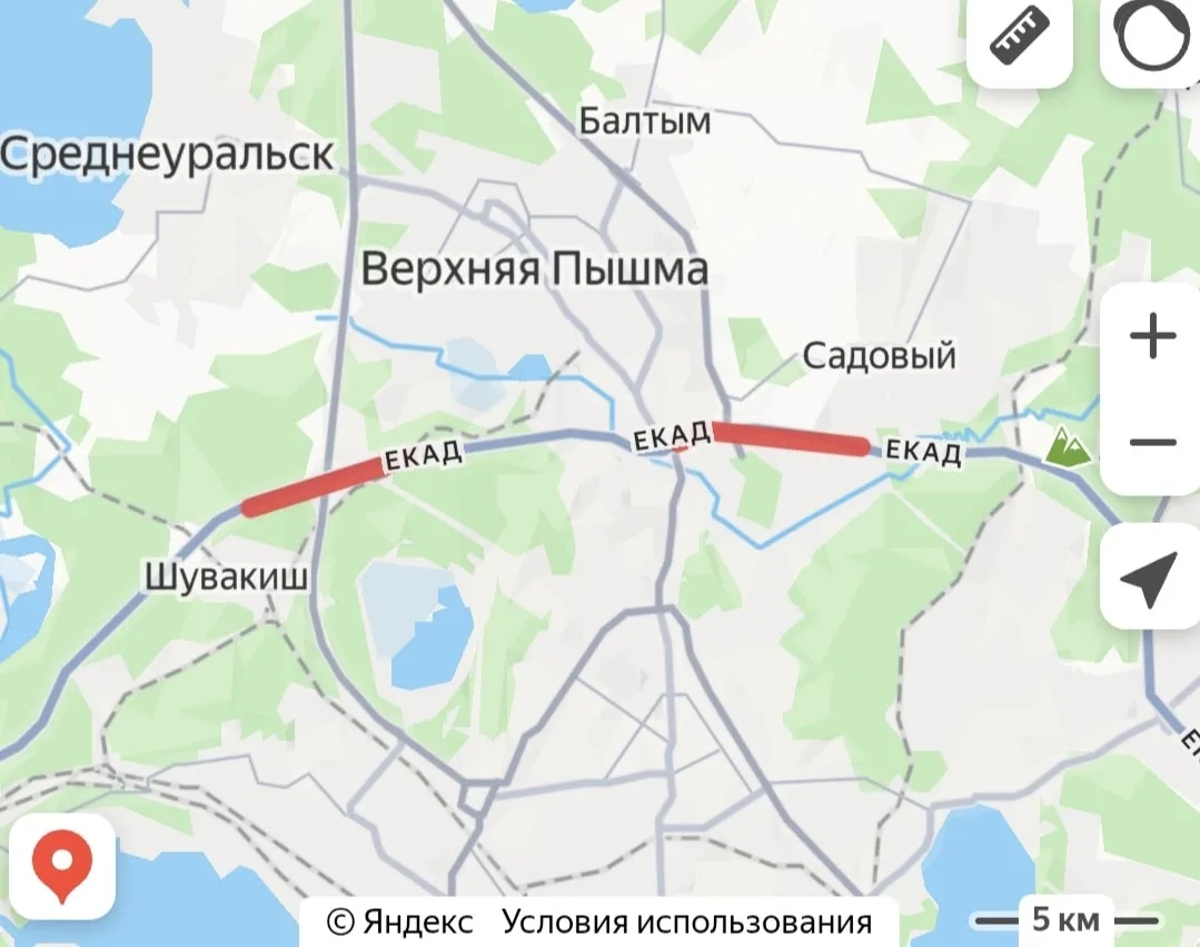 Старую и узкую часть ЕКАД перекопают для замены асфальта