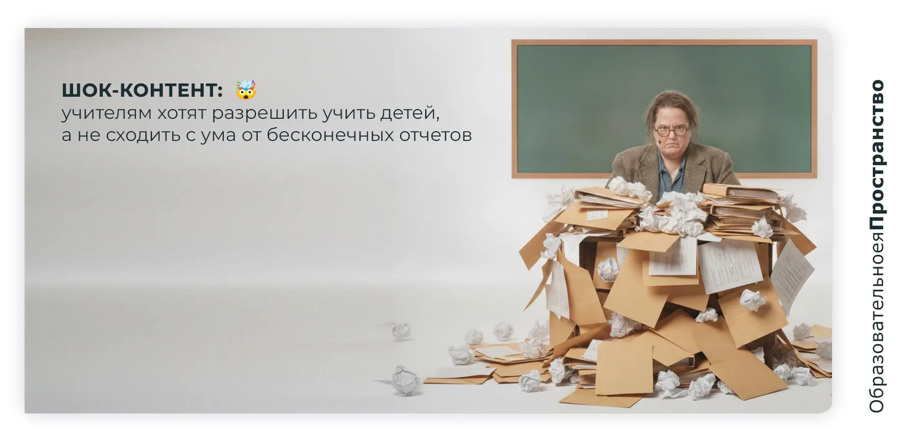 Шок-контент: учителям хотят разрешить учить детей, а не сходить с ума от бесконечных от...