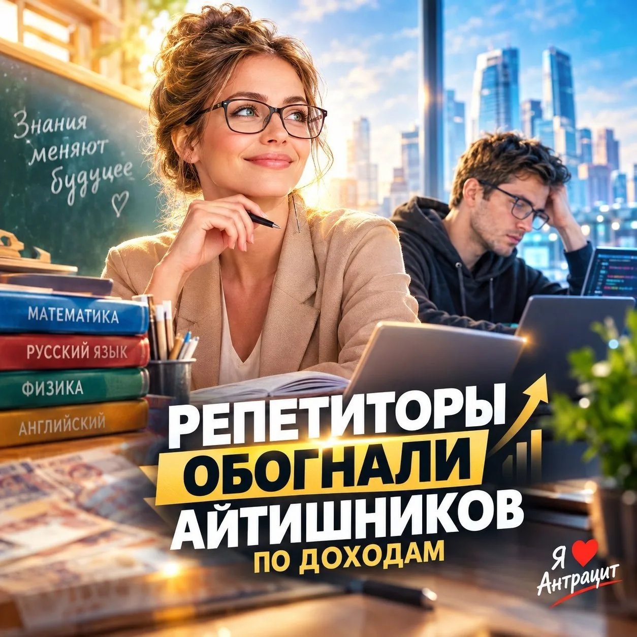 💰 Репетиторы обошли айтишников по заработку — до 300 000 рублей в месяц!