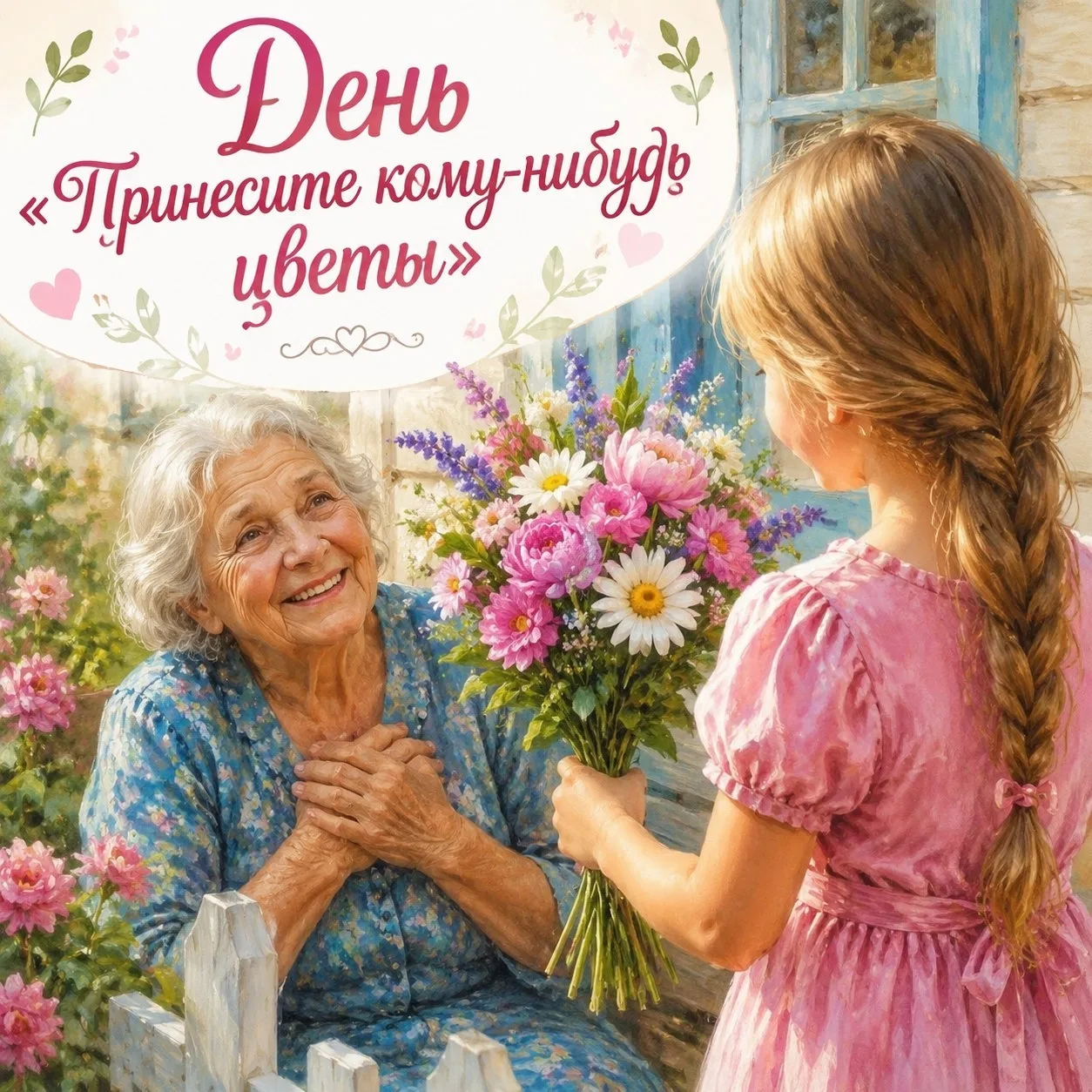 🌸 15 мая — День «Принесите кому-нибудь цветы»  Сегодня один из самых тёплых и нежных праздников 😊 Эт