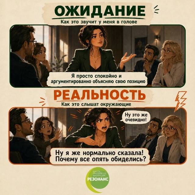 😇 Внутри себя мы почти всегда говорим спокойно и аргументированно.