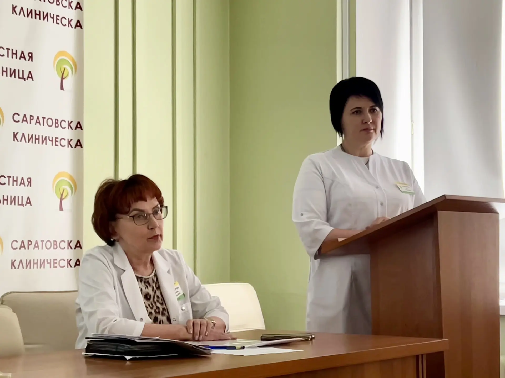 На  медицинском совете в Областной клинической больнице с подробным докладом о работе к...