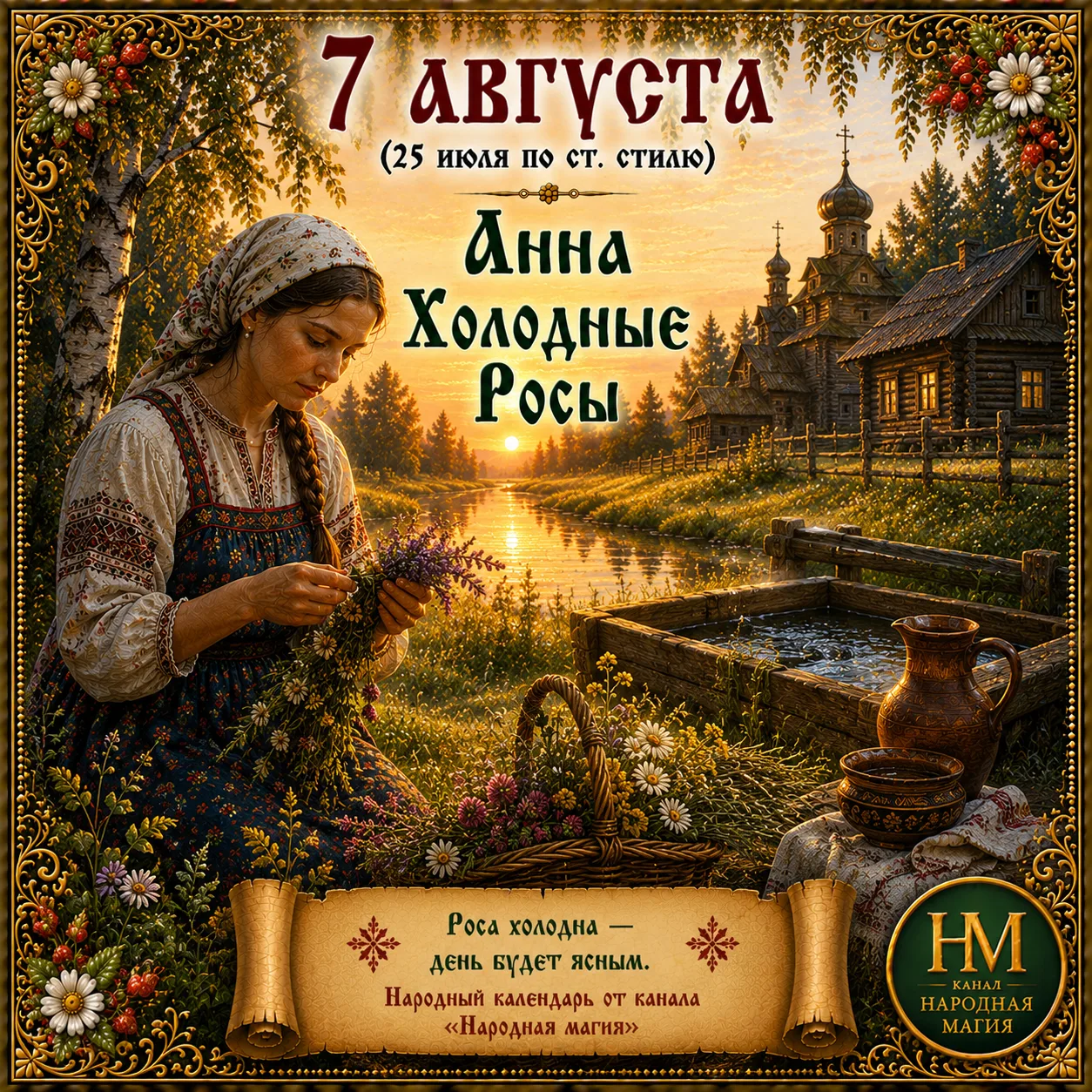 📅 Что можно и нельзя делать 7 августа (Анна Летняя): народные приметы