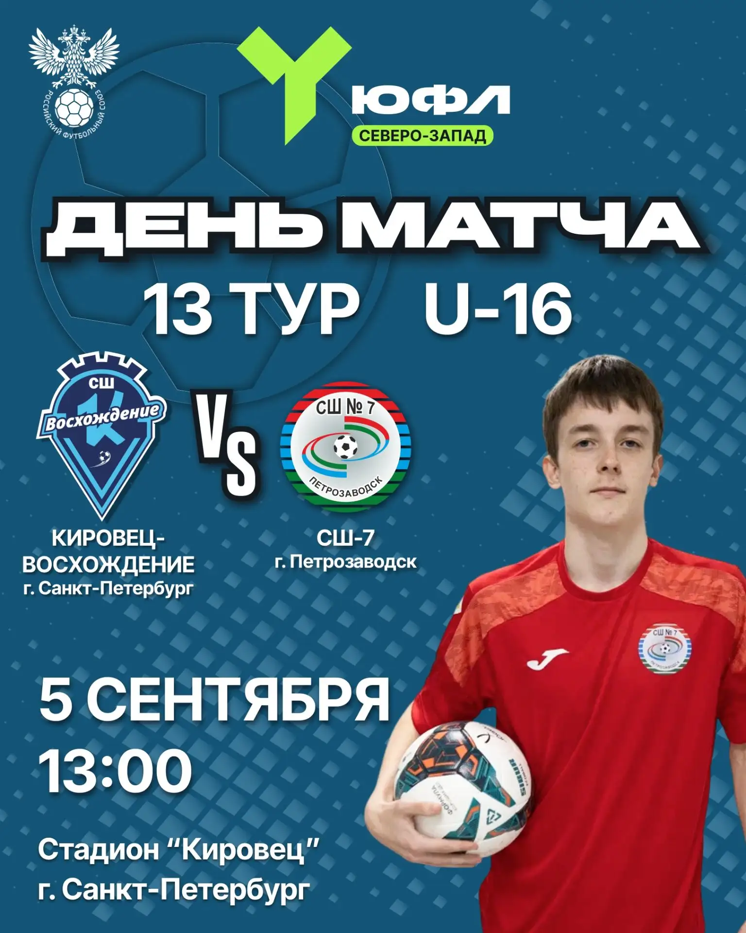 13 тур ЮФЛ Северо-Запад  уже завтра!⚽