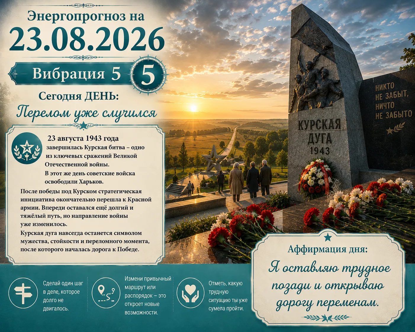 🌟 Энергопрогноз на 23.08.2026