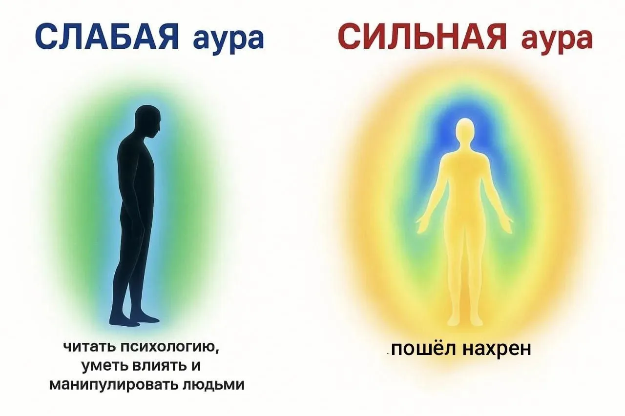 Слабая аура человека