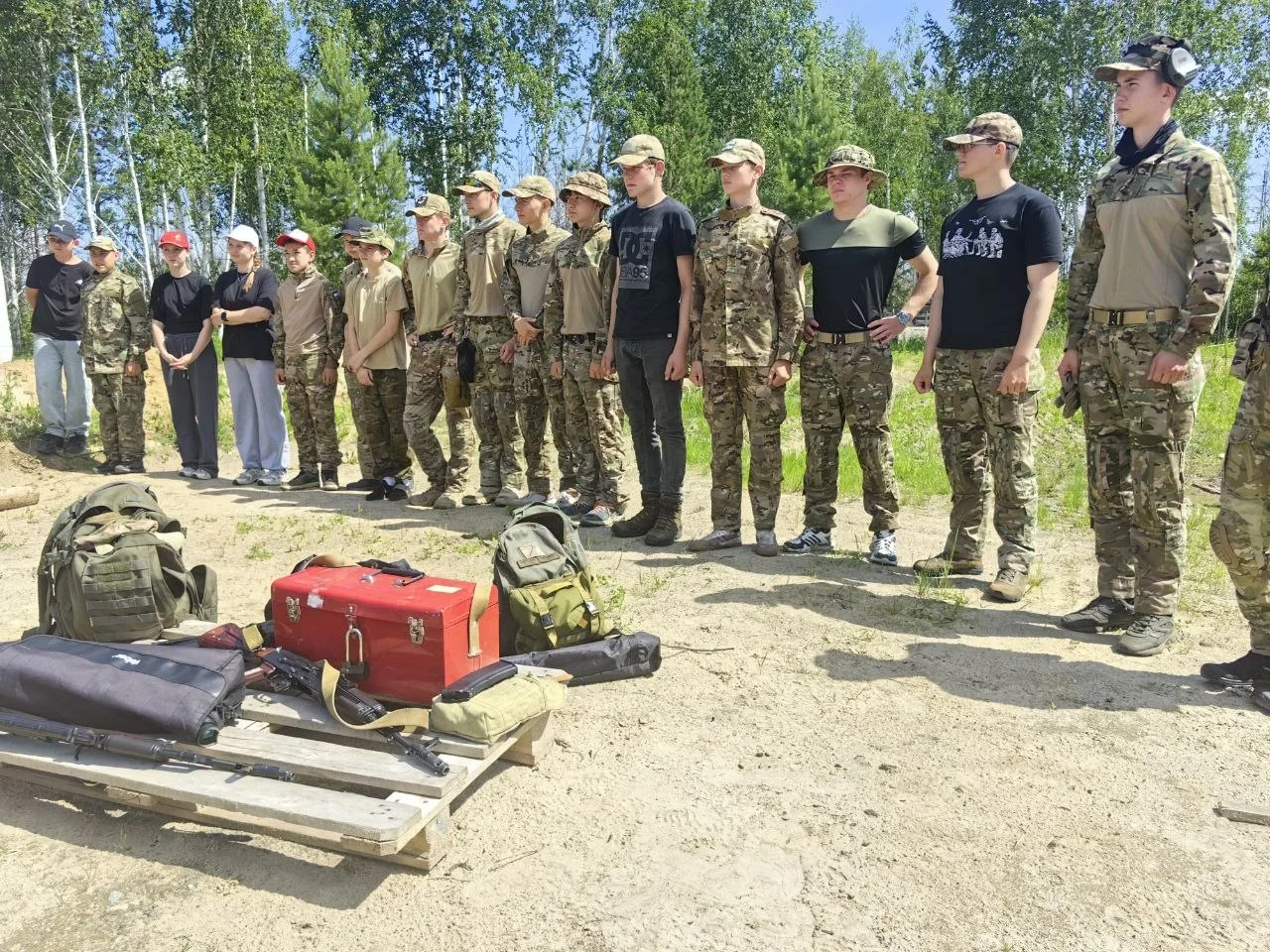 Юнармейцы Кетовского округа прошли практические занятия на базе полигона Управления пог...
