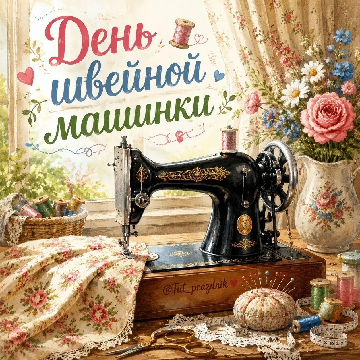 🧵✨ 13 июня — День швейной машинки ✨🧵

Сегодня во всём мире отмечают День швейной машинки — праздни